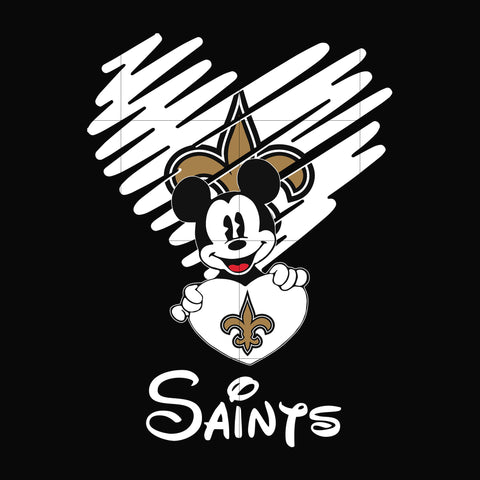 Saints heart svg, png, dxf, eps digital file NNFL0031