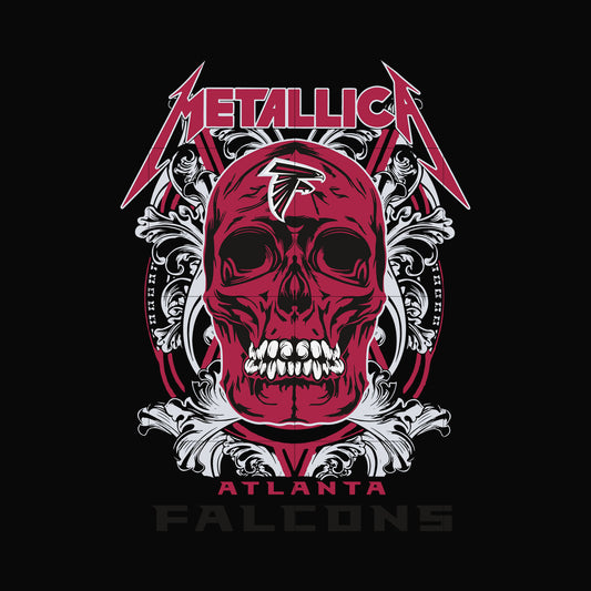 skull metallica Atlanta Falcons svg, png, dxf, eps digital file NNFL00019