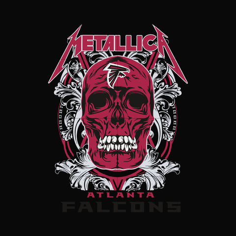 skull metallica Atlanta Falcons svg, png, dxf, eps digital file NNFL00019