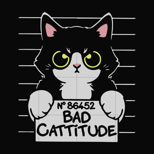 Bad Cattitude svg, png, dxf, eps digital file TD29072028