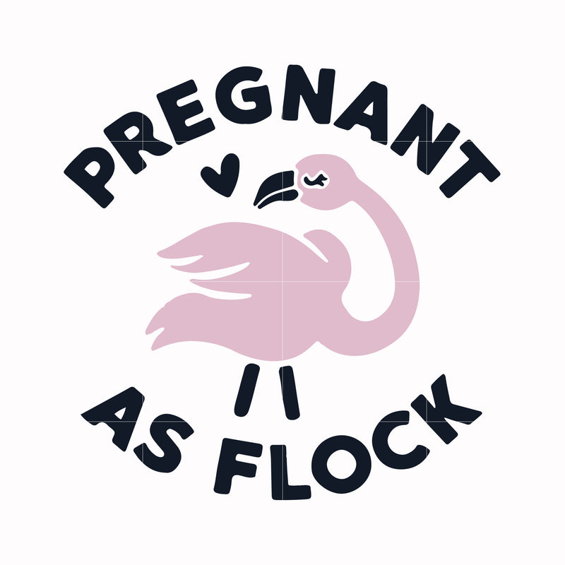 Pregnant as flock svg, png, dxf, eps file FN000768