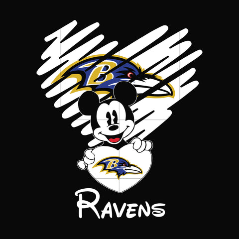 Baltimore ravens heart svg, png, dxf, eps digital file NNFL0049