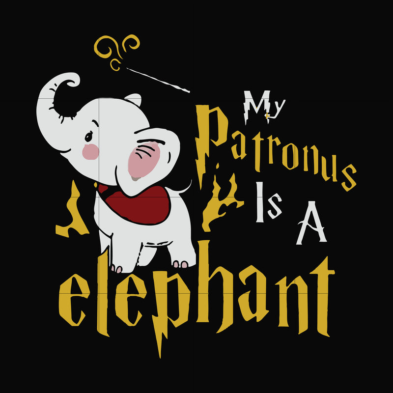 My patronus is a elephant svg, png, dxf, eps file FN000572