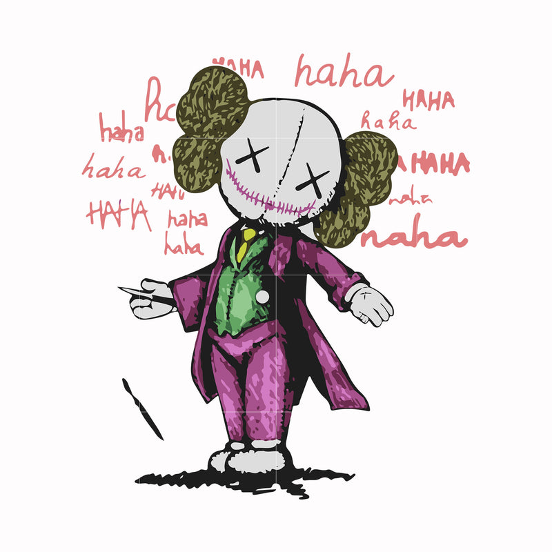kaws x joker haha svg, png, dxf, eps digital file HLW0148