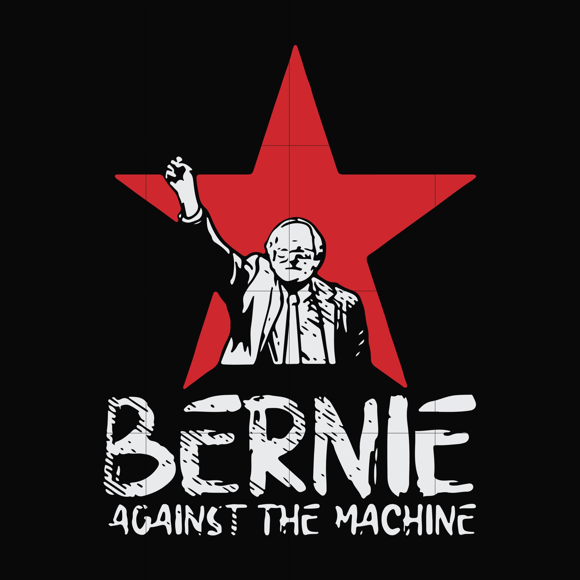 Bernie against the machine svg, png, dxf, eps file FN000975