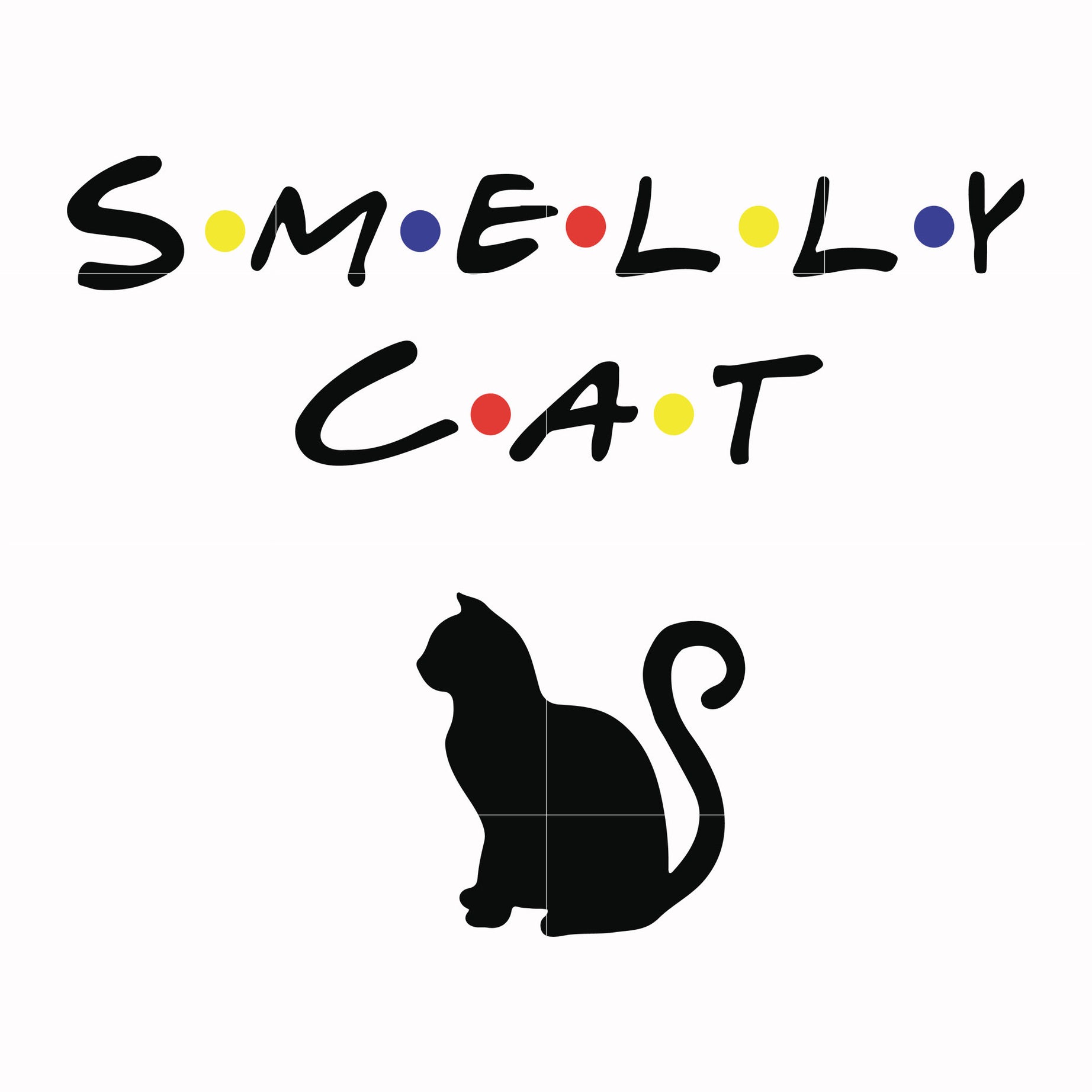 Smelly cat svg, png, dxf, eps file FN0001002