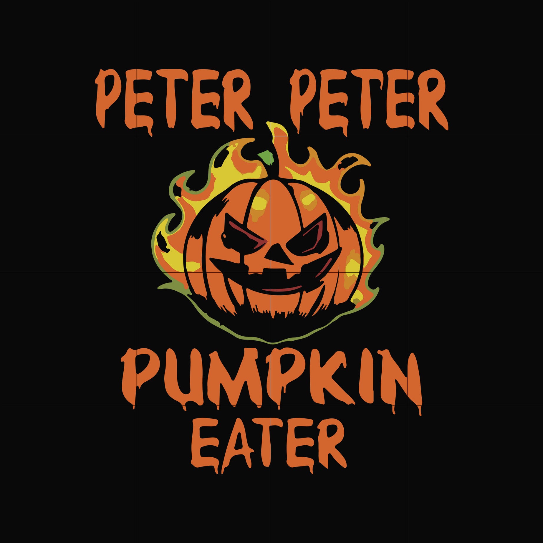 Peter peter pumpkin eater svg, halloween svg, png, dxf, eps digital file HLW0024
