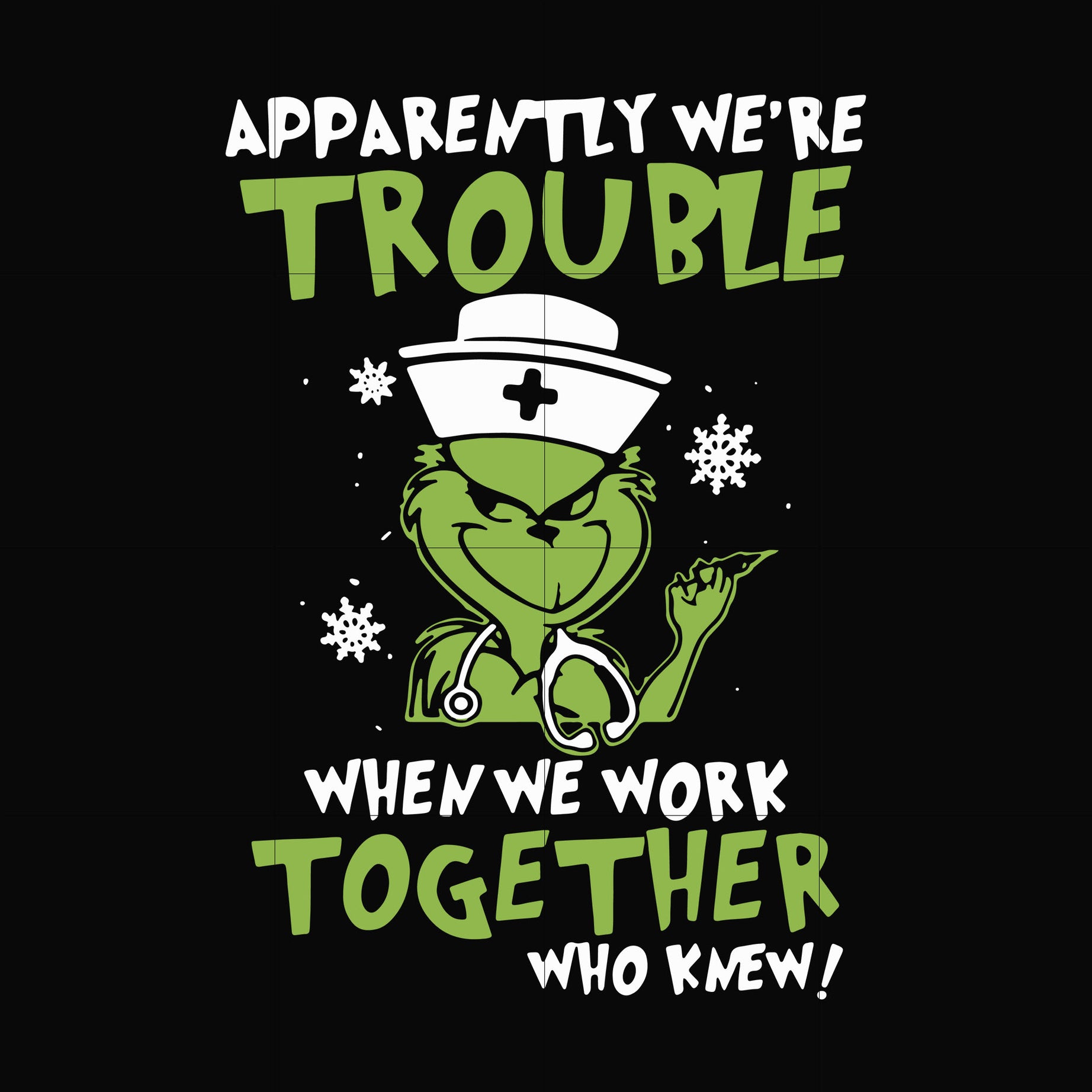 Apparently we're trouble when we work together who knew svg