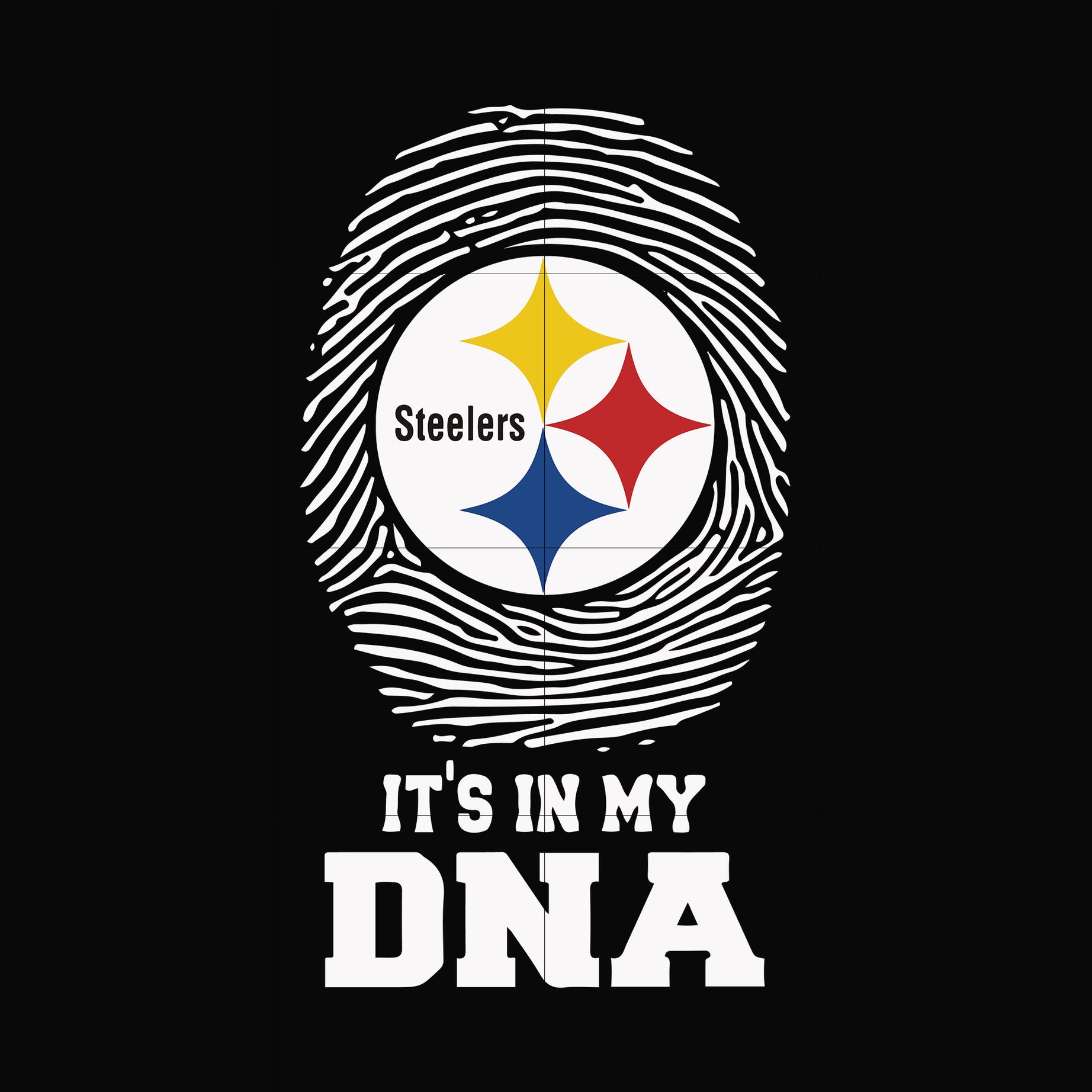 Steelers it's in my DNA, svg, png, dxf, eps file NFL0000176