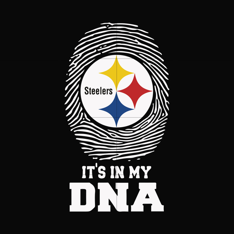 Steelers it's in my DNA, svg, png, dxf, eps file NFL0000176
