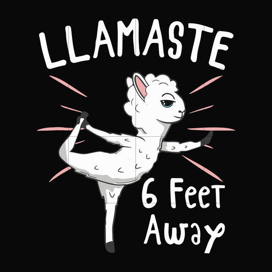 Llamaste 6 feet away svg, png, dxf, eps digital file TD2907205