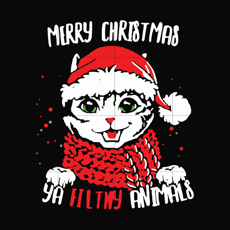 Merry Christmas ya filthy animals svg, png, dxf, eps digital file NCRM14072030