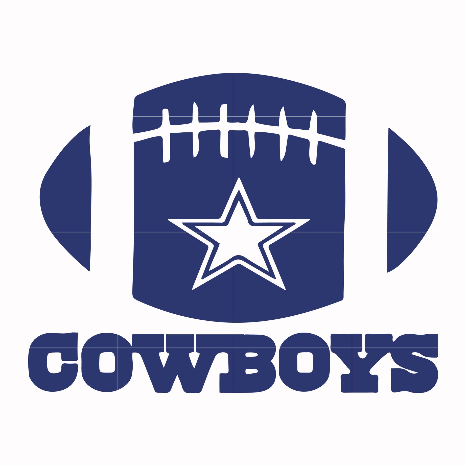 Cowboys ball, svg, png, dxf, eps file NFL000095