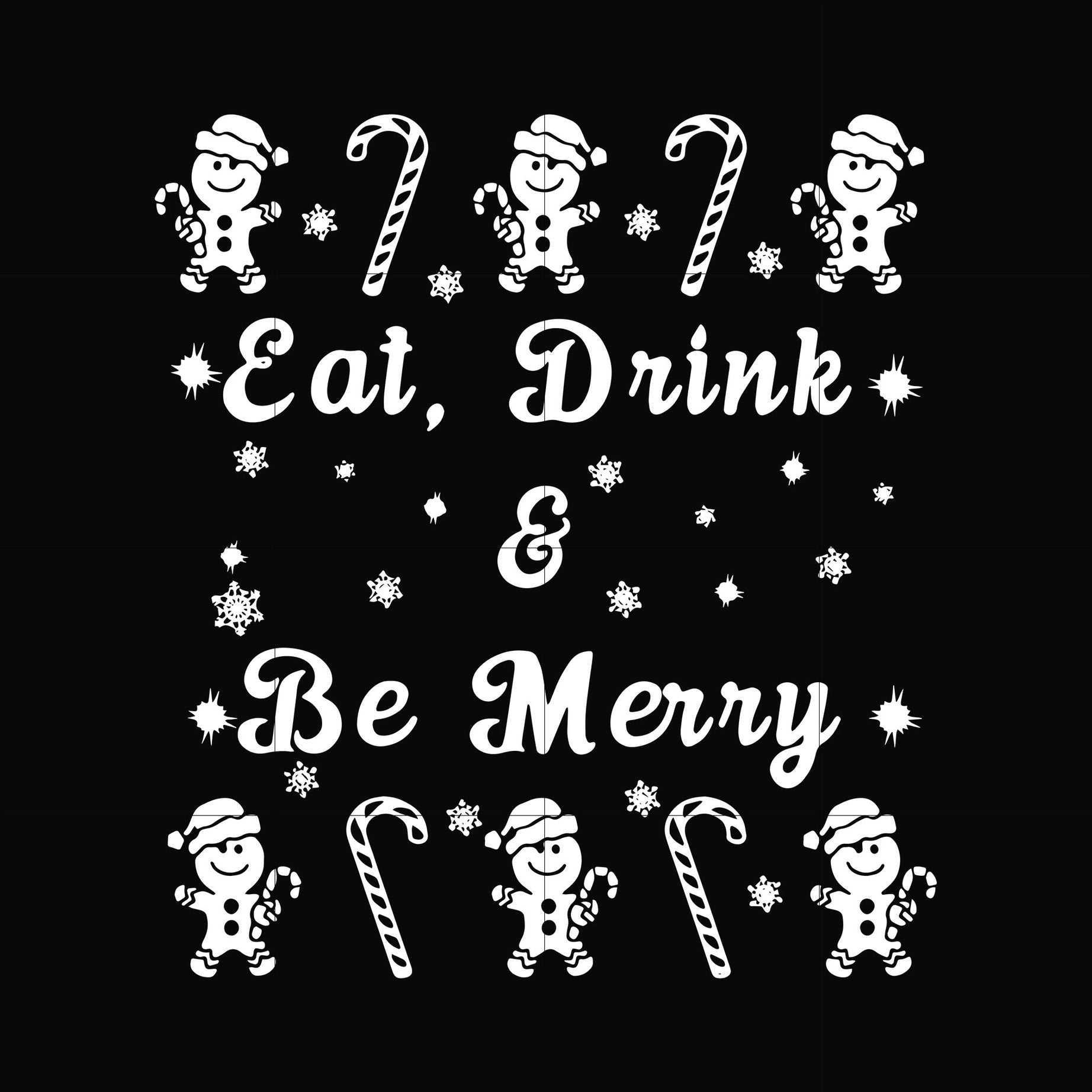 Eat drink & be merry svg, png, dxf, eps digital file NCRM0027