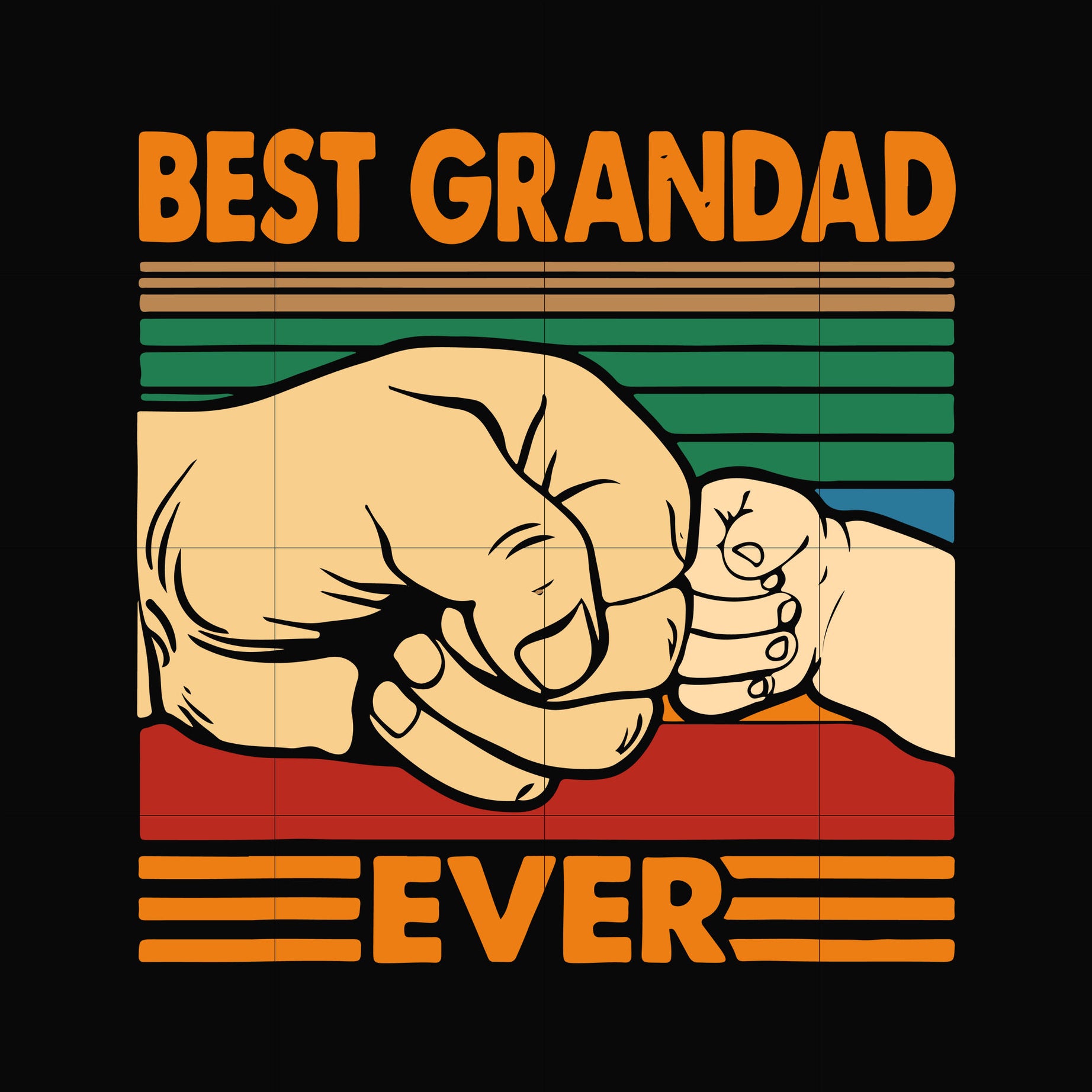 Best gandad ever svg, png, dxf, eps, digital file FTD139