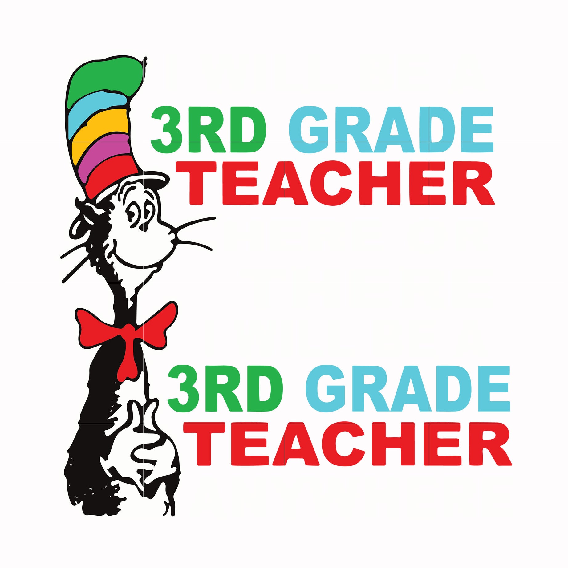 3rd grade teacher svg, png, dxf, eps file DR00033