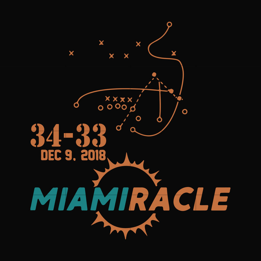 34-33 Dec 9, 2018 Miamiracle svg, png, dxf, eps file FN000908