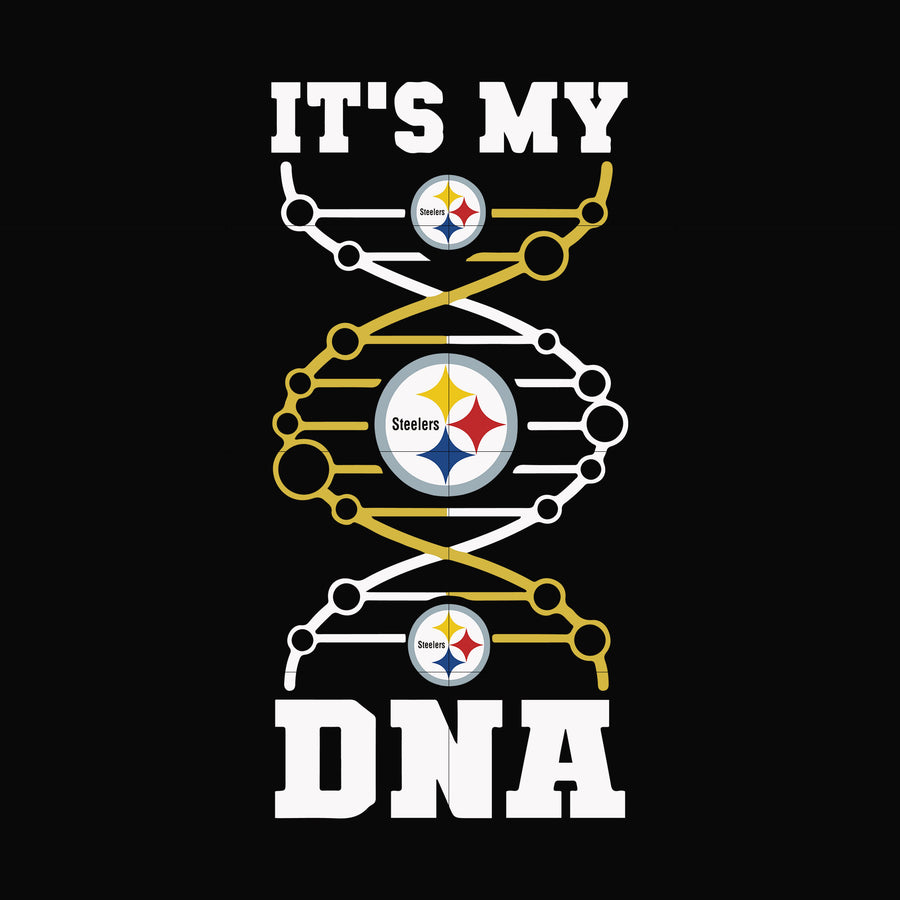 Steelers it's in my DNA, svg, png, dxf, eps file NFL0000182