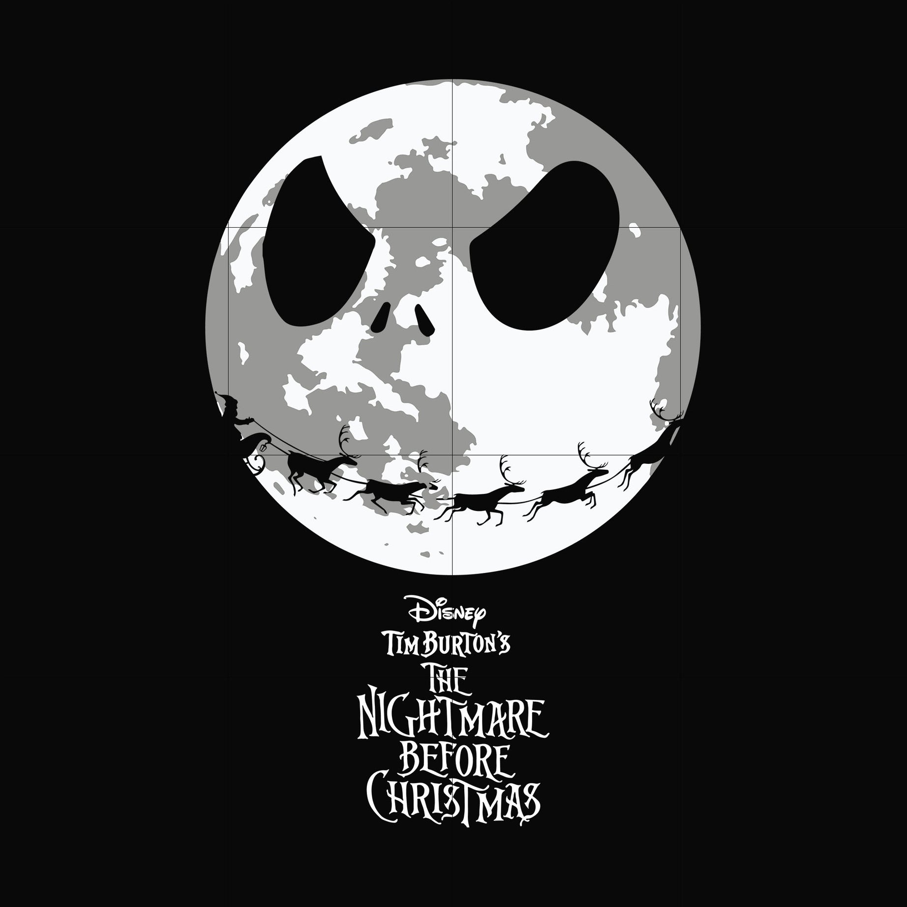 Disney tim burton's the nightmare before christmas svg, png, dxf, eps digital file NCRM0111