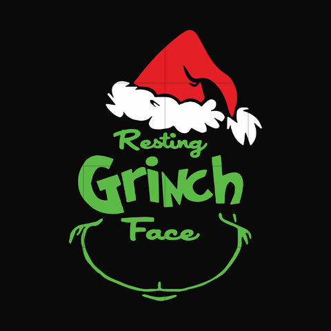 Resting Grinch face svg, png, dxf, eps digital file NCRM13072026