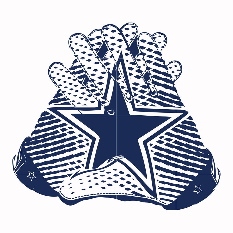 Cowboys gloves, svg, png, dxf, eps file NFL0000104