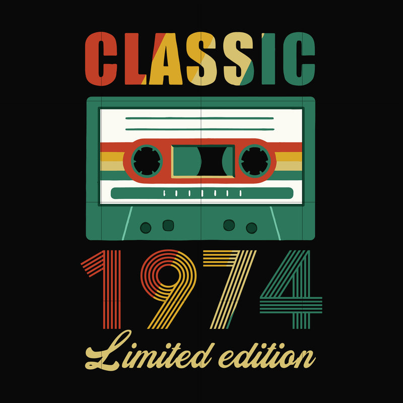 Classic 1974 limited edition svg, png, dxf, eps digital file NBD0046