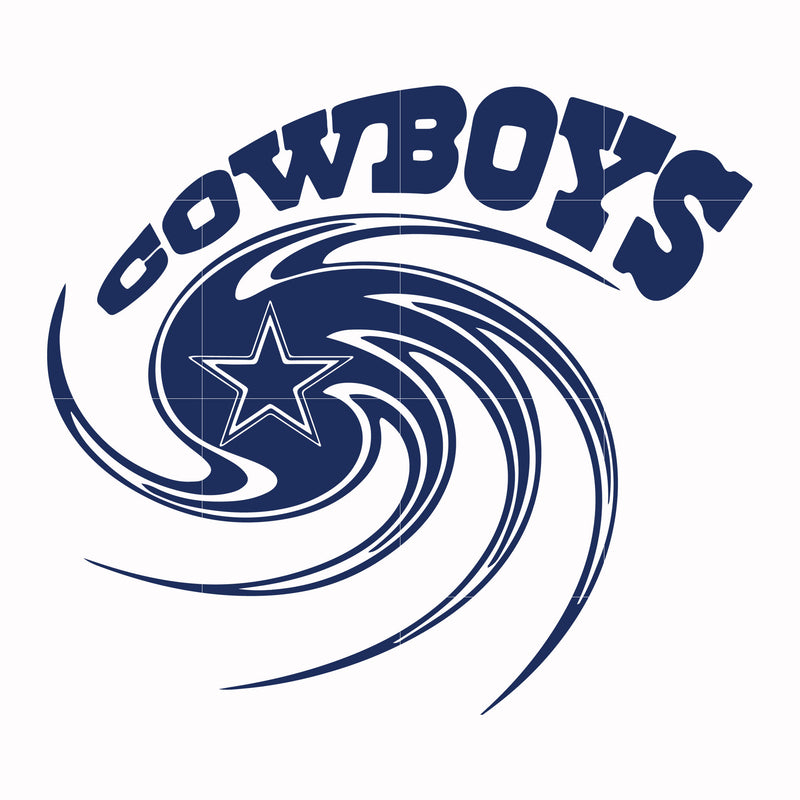 Cowboys storm, svg, png, dxf, eps file NFL0000108