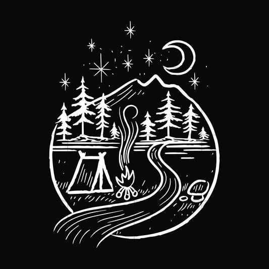 Camping svg, png, dxf, eps file FN00049