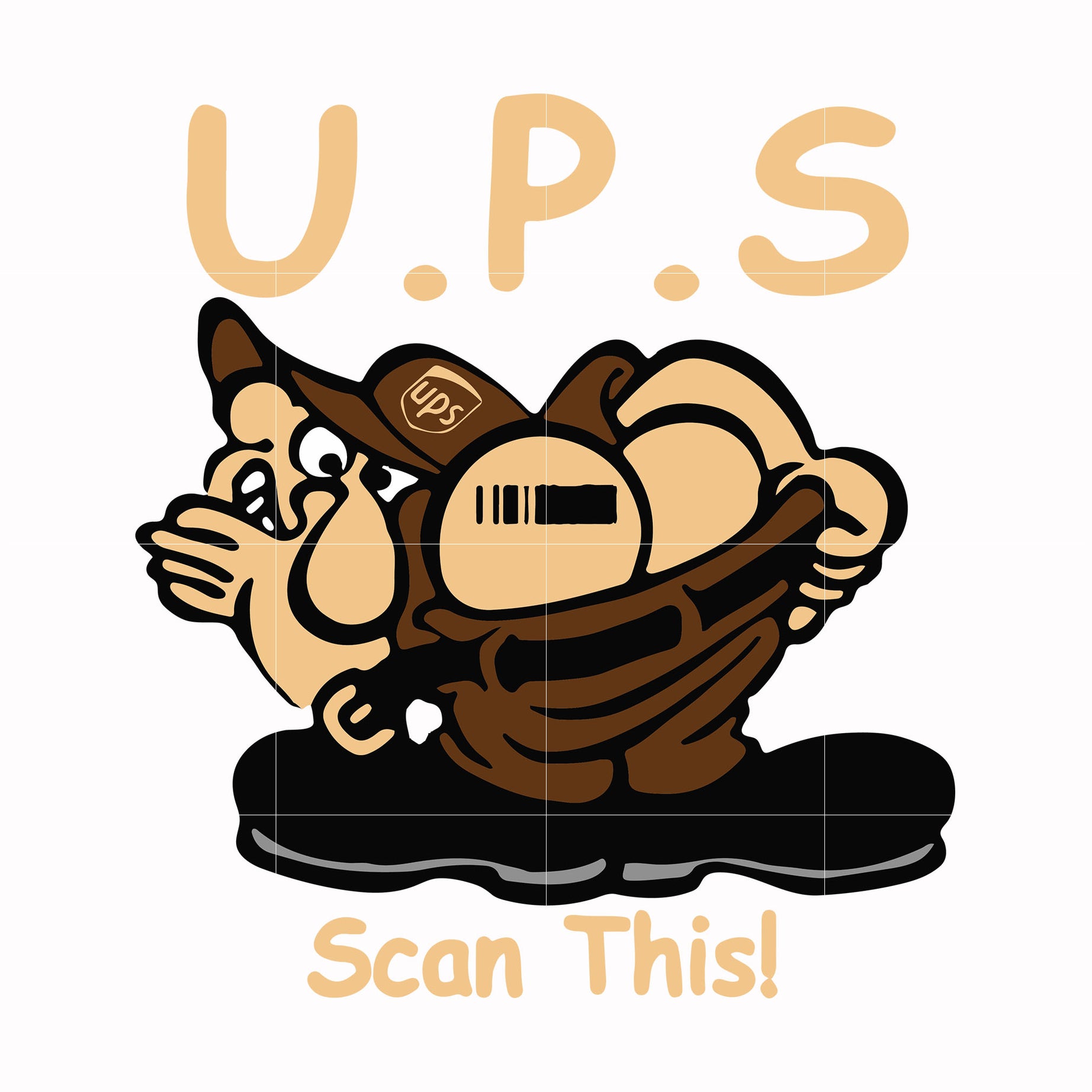 UPS scan this svg, halloween svg png, dxf, eps digital file HWL20072022