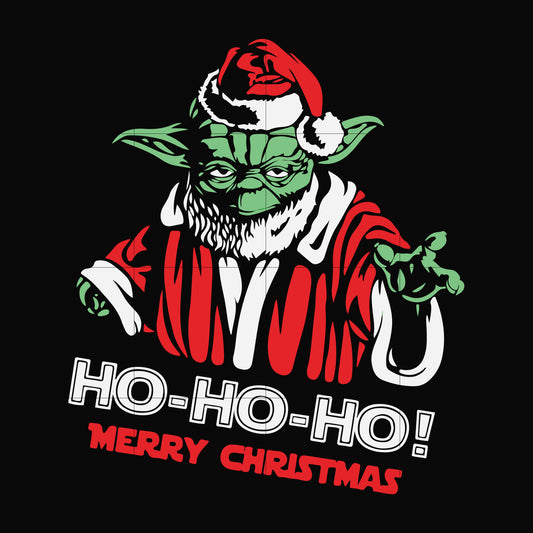 Ho ho ho Merry Christmas Yoda svg, png, dxf, eps digital file NCRM14072034