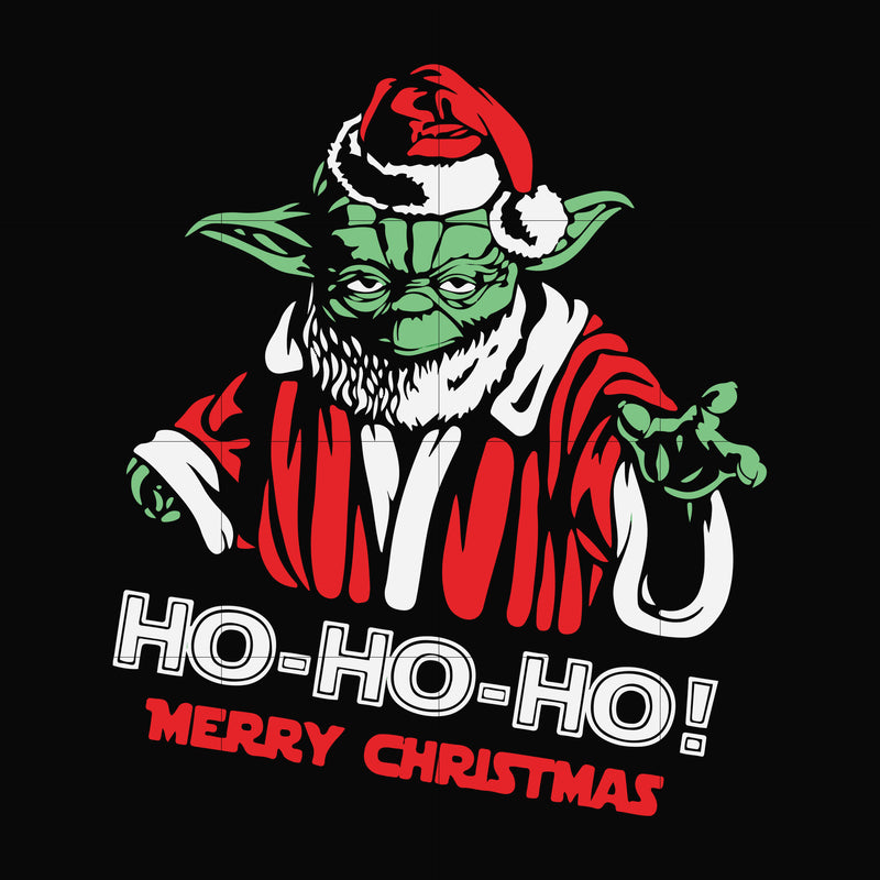 Ho ho ho Merry Christmas Yoda svg, png, dxf, eps digital file NCRM14072034