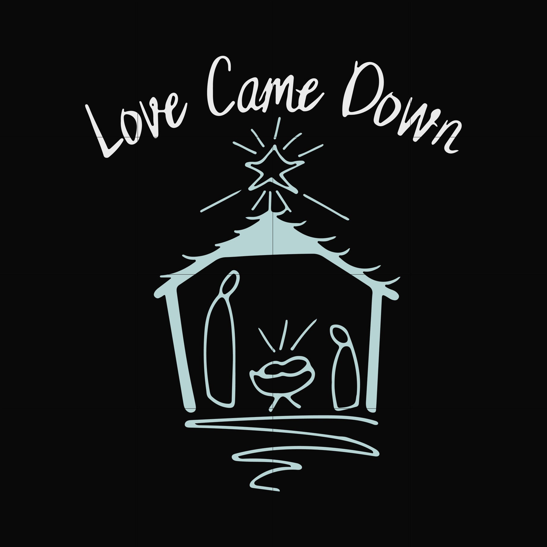 Love came down svg, png, dxf, eps digital file NCRM0055