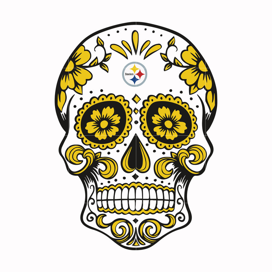 Steelers skull, svg, png, dxf, eps file NFL0000172