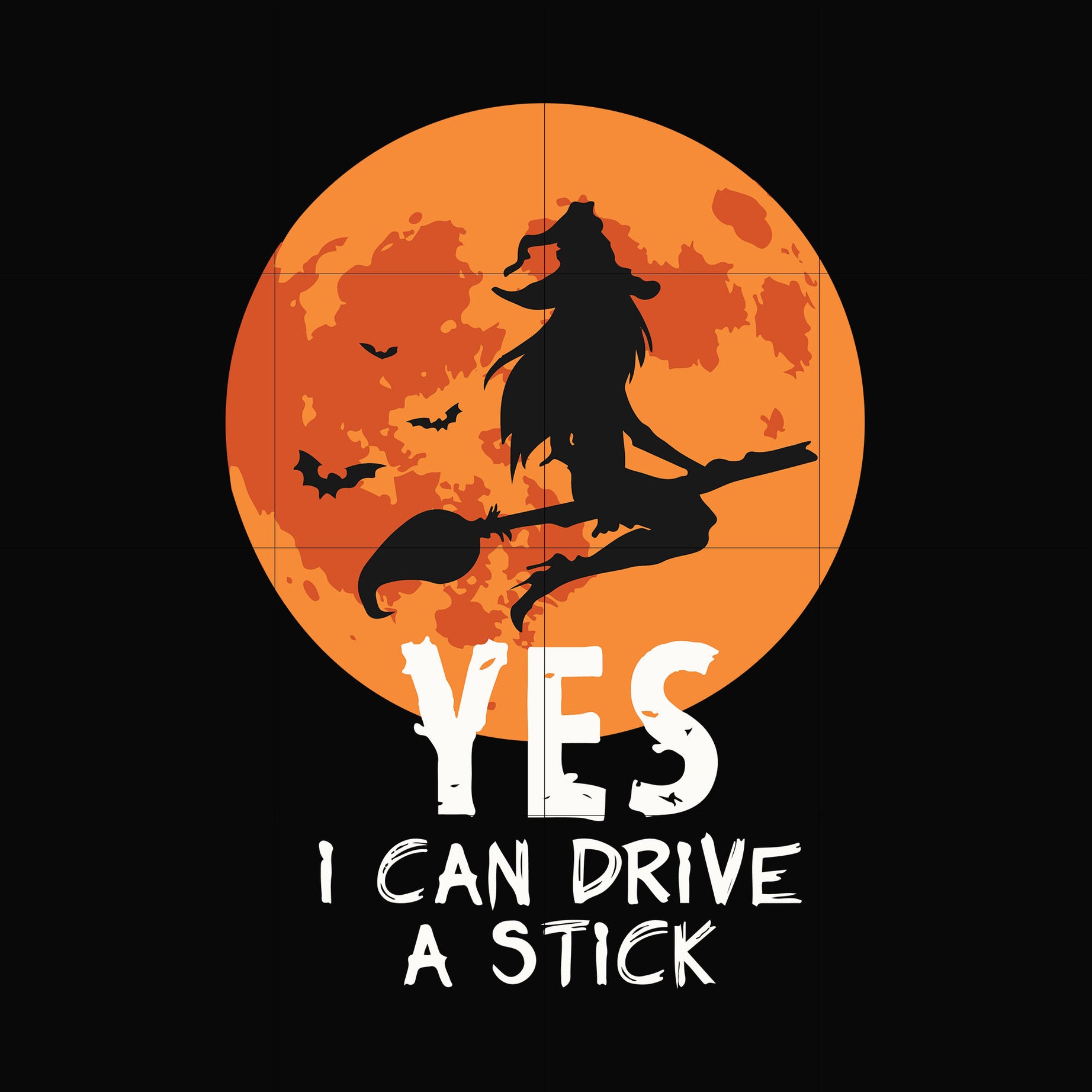 Yes i can drive a stick svg, halloween svg, png, dxf, eps digital file HLW23072021