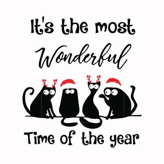 It's the most wonderful time of the year svg, christmas svg, png, dxf, eps digital file NCRM0019