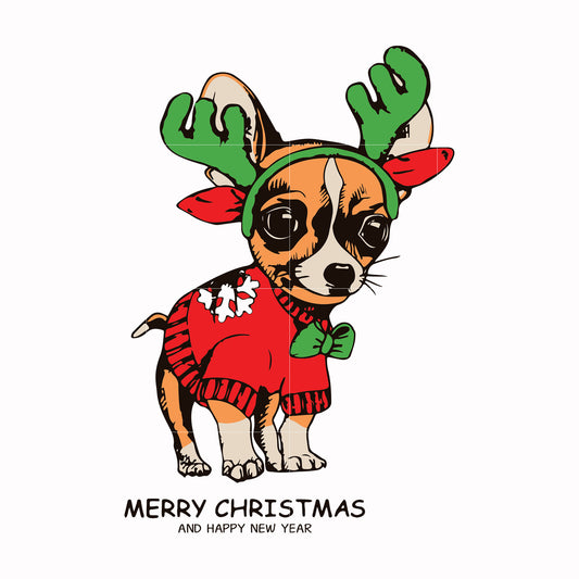 Merry christmas and happy new year svg, christmas svg, png, dxf, eps digital file NCRM0016