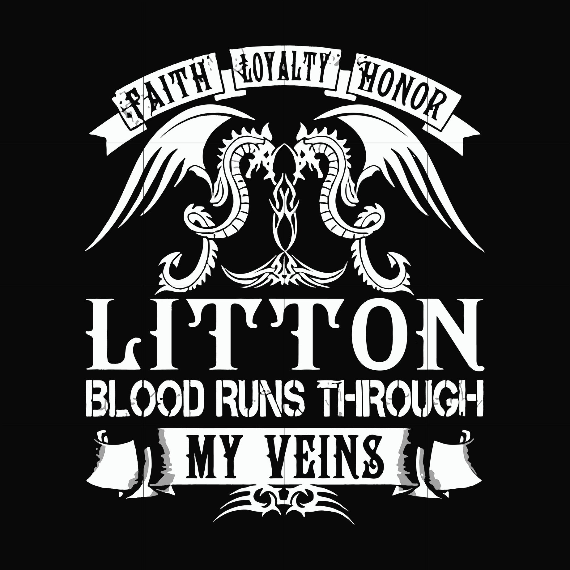 Litton blood runs through my veins svg, png, dxf, eps file FN000242