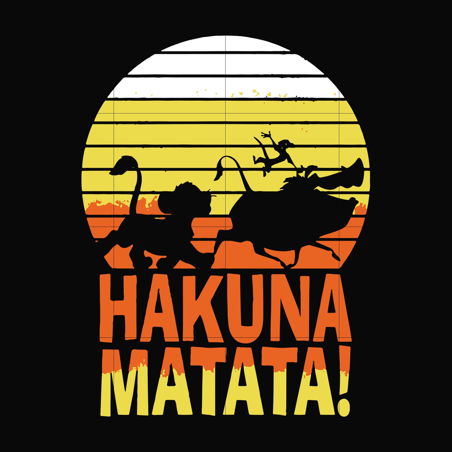 Hakuna Matata svg, png, dxf, eps file FN000160