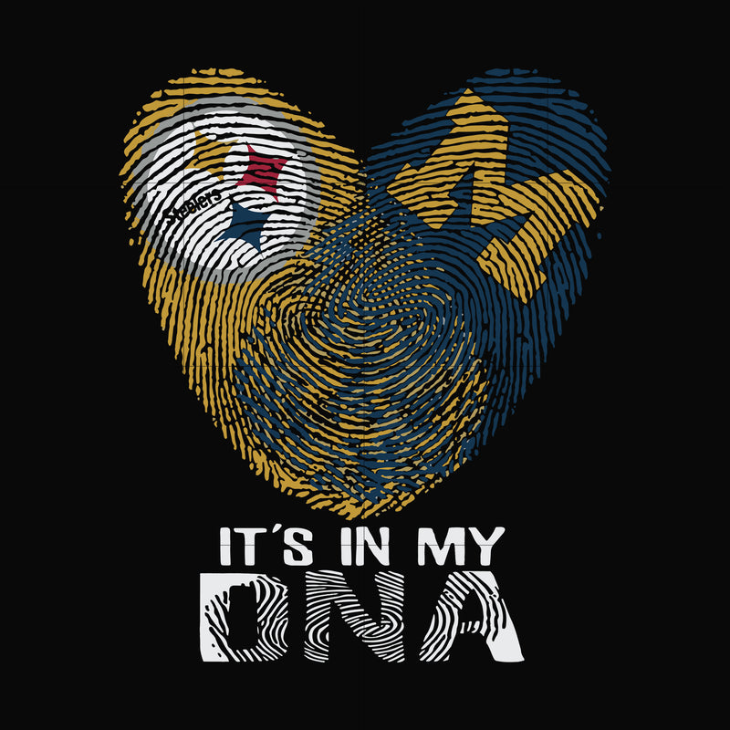 Steelers it's in my DNA, svg, png, dxf, eps file NFL0000181