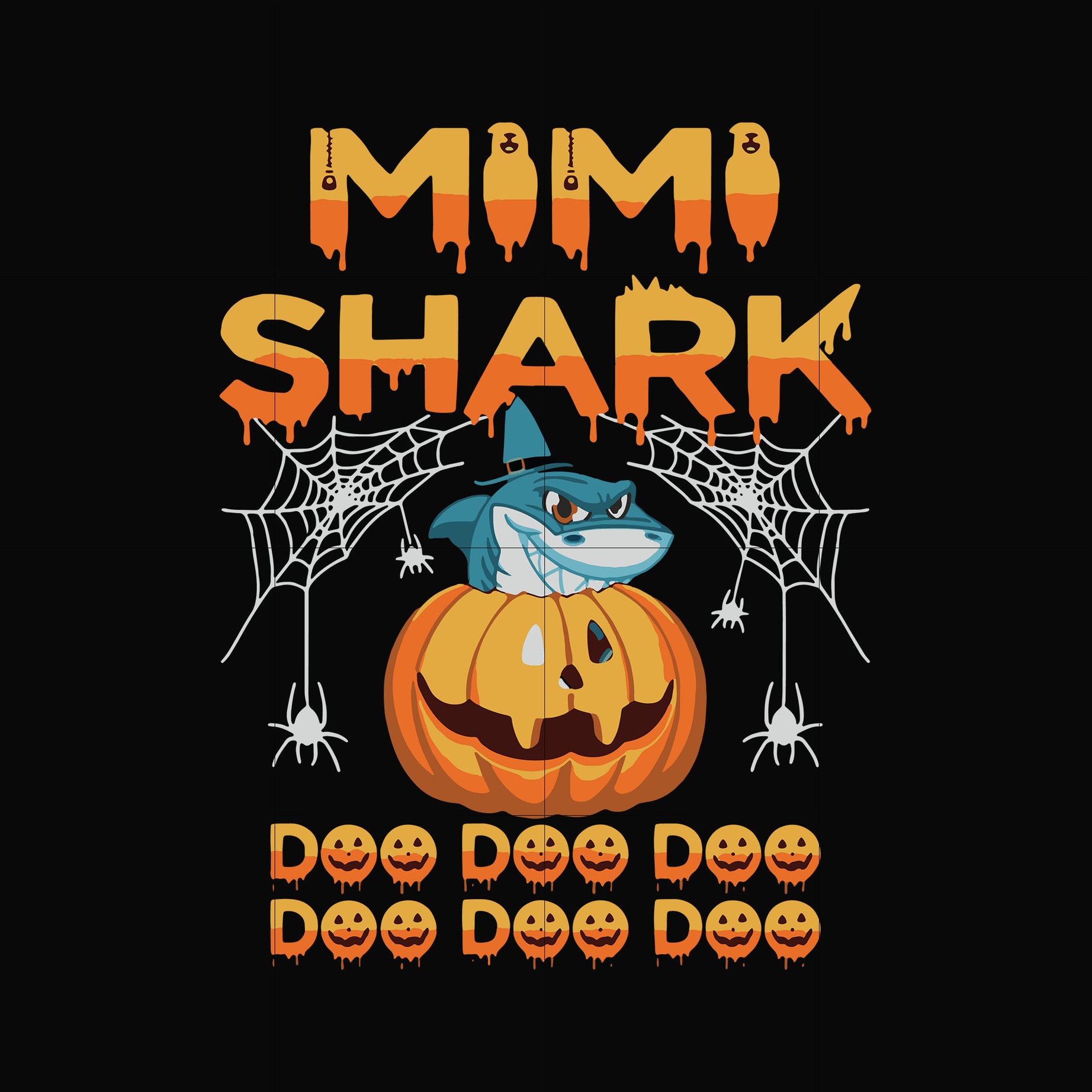 Mimi shark svg, png, dxf, eps digital file HLW0160
