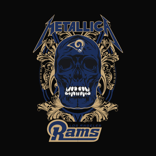 skull metallica St. Louis Rams svg, png, dxf, eps digital file NNFL00010