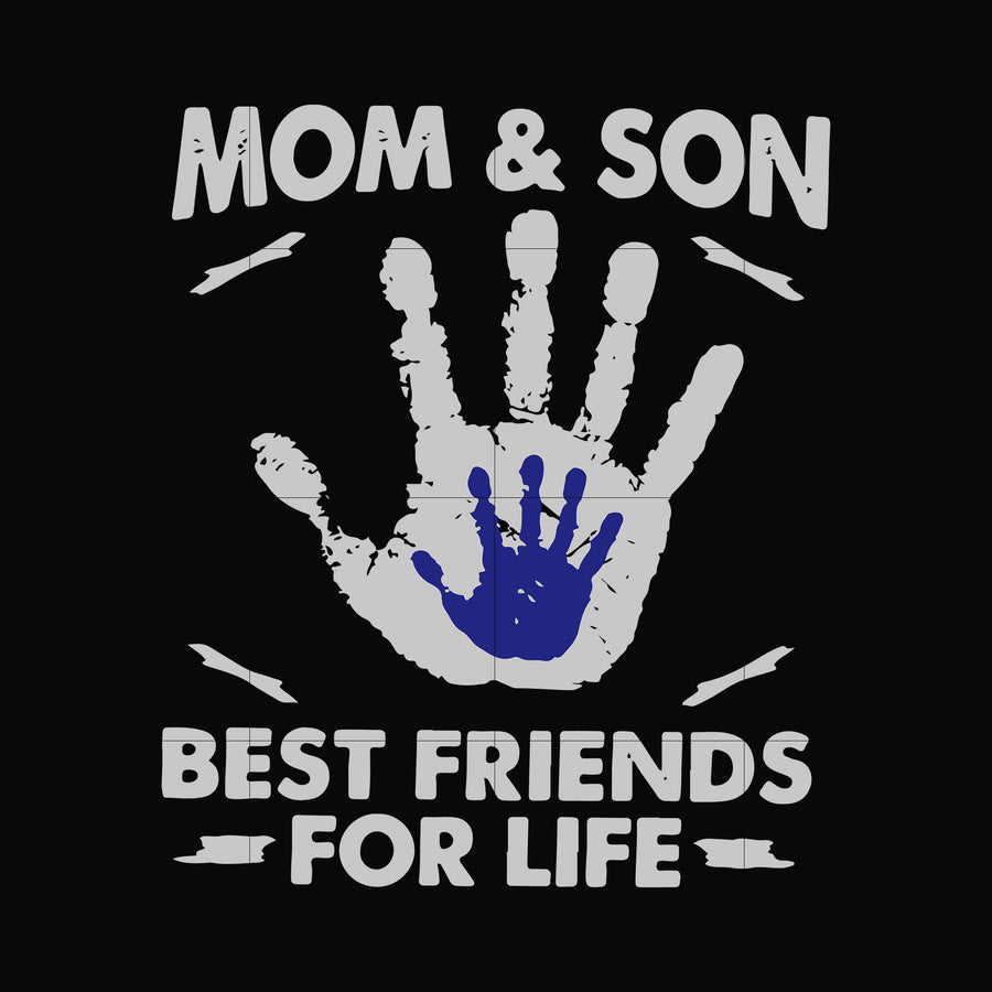 Mom & son best friend for life svg, png, dxf, eps digital file TD155