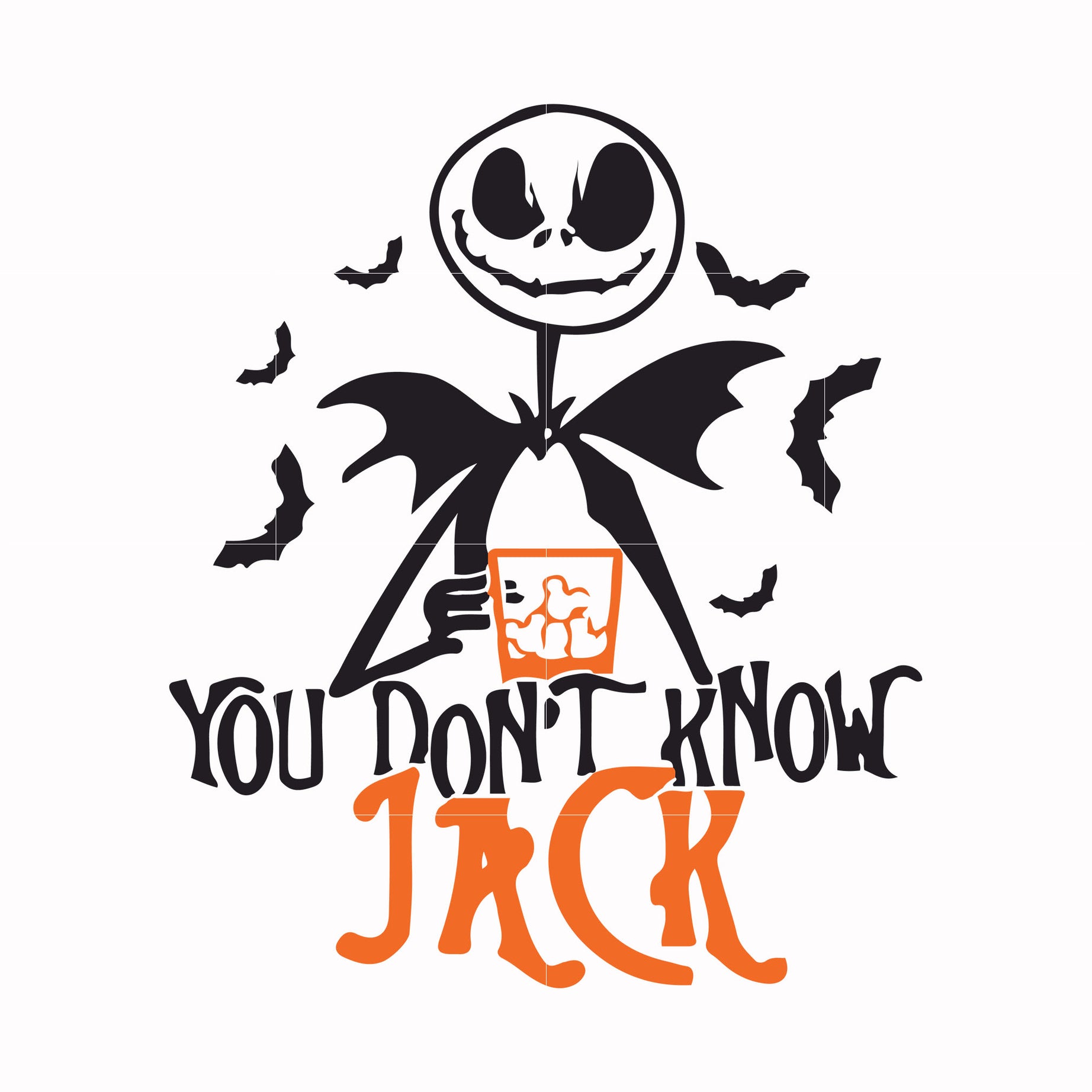 You don't know jack svg, halloween svg, png, dxf, eps digital file HLW ...