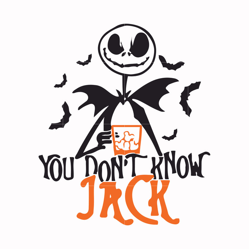 You don't know jack svg, halloween svg, png, dxf, eps digital file HLW0034