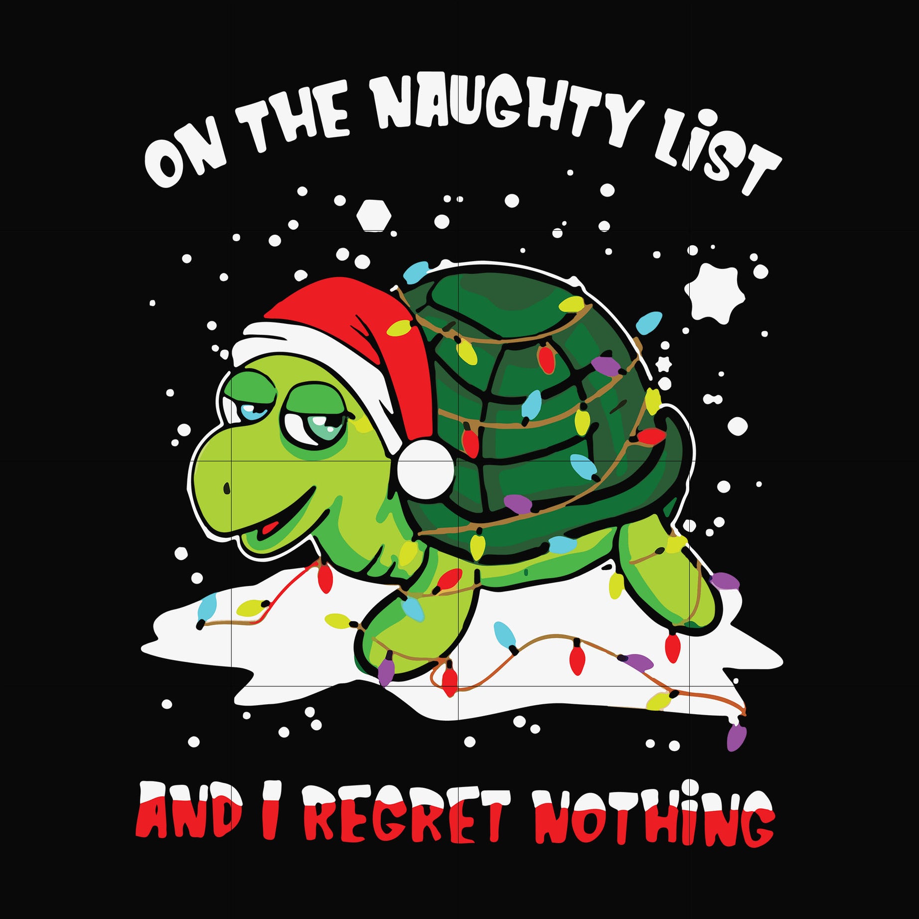 One the naughty list and i regret nothing svg, christmas svg, png, dxf, eps digital file NCRM16072013