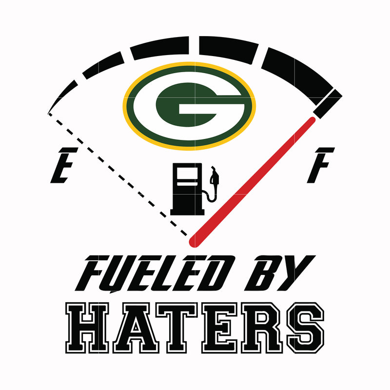 Green Bay Packers fueled by haters, svg, png, dxf, eps file NFL0000153