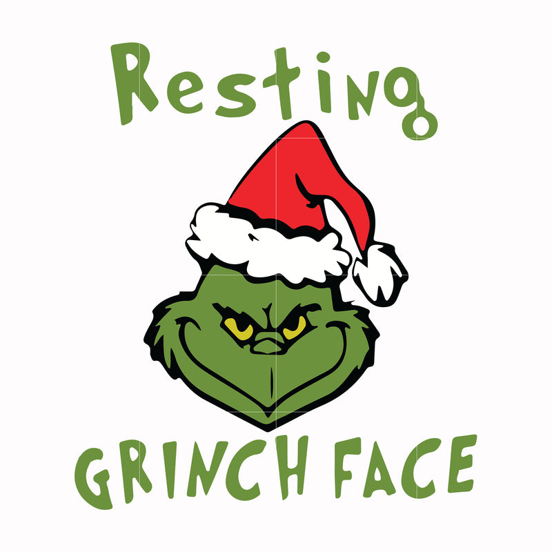Resting Grinch face svg, png, dxf, eps digital file NCRM13072032