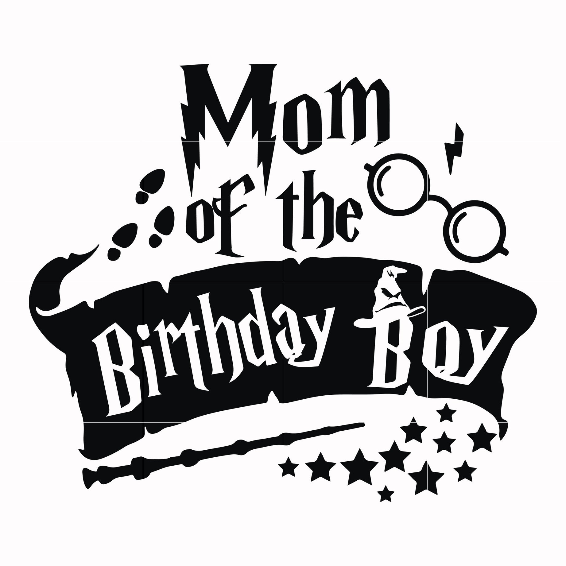 Mom of the birthday boy svg, png, dxf, eps file HRPT00016