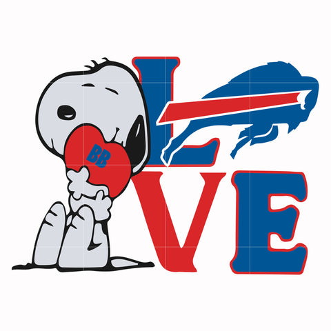 snoopy love Buffalo Bills svg, png, dxf, eps digital file TD4