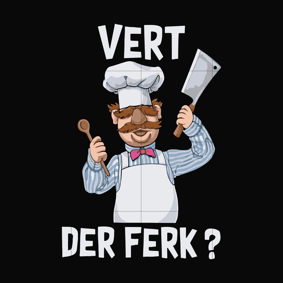 Vert Der ferk svg, png, dxf, eps file FN000146